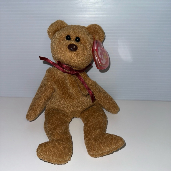 Ty Beanie Baby Curly Brown Bear 6 inch 
1993 vintage NWMT NEW - Picture 6 of 15